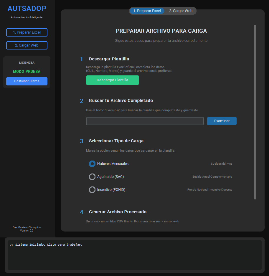 Paso 1 - Preparar archivo Excel